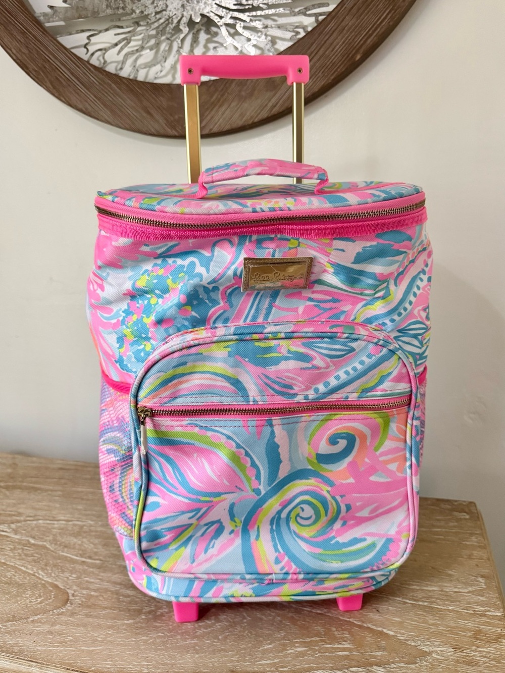 Lilly Pulitzer ~CARNIVALE CORAL~ Insulated ROLLING Cooler Bag